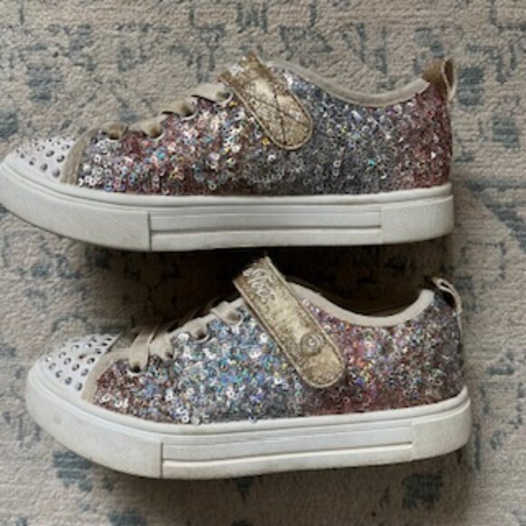 🧡3/15 Skechers Twinkle Toes Twinkle Sparks Sequin Flash Girls Unisex 13 - Picture 3 of 13